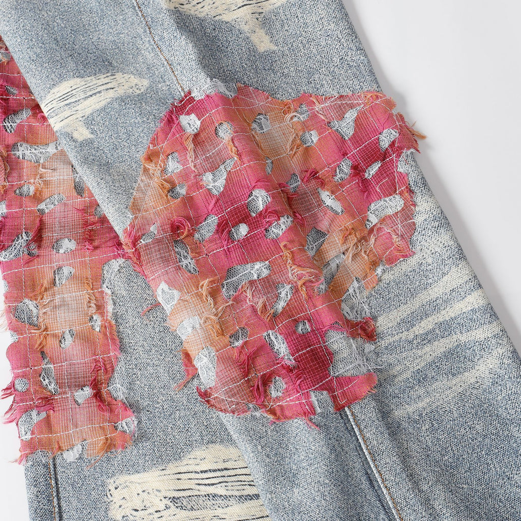 Ripped Pink Jean